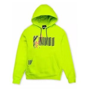 Twitch Graphic‎ Hoodie Neon Yellow Mens XXL